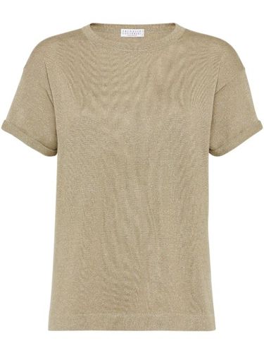 T-shirt à effet lurex - Brunello Cucinelli - Modalova