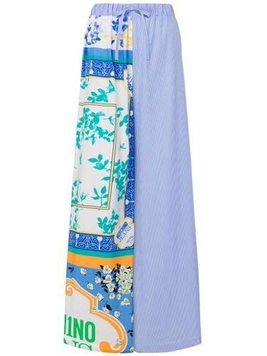Pantalon ample à design patchwork - MOSCHINO JEANS - Modalova