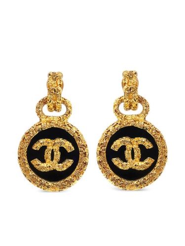 Boucles d'oreilles à logo CC (1988) - CHANEL Pre-Owned - Modalova