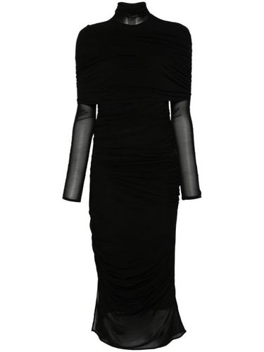 Robe mi-longue à design froncé - Mugler - Modalova