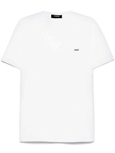 DSQUARED2 t-shirt à col v - Blanc - DSQUARED2 - Modalova