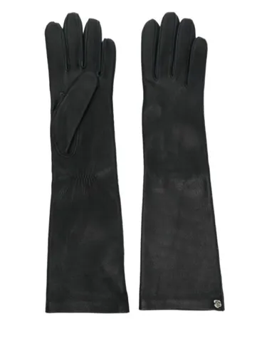 Gants en cuir à détail de rose - Magda Butrym - Modalova