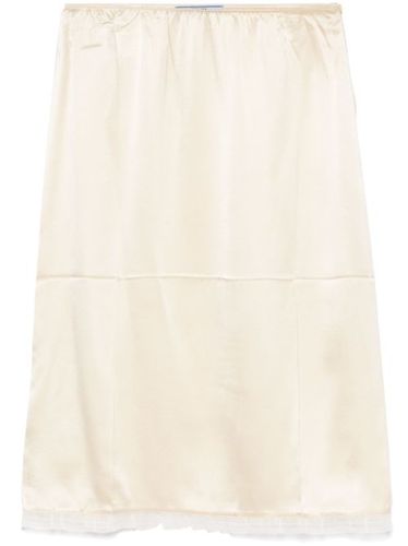 Minijupe à fini satiné - Prada - Modalova