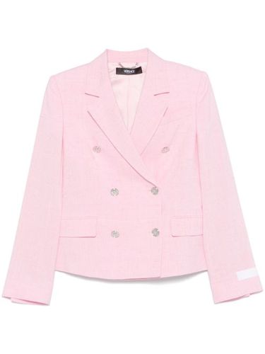 Blazer à boutonnière croisée - Versace - Modalova
