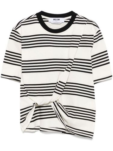 T-shirt à rayures - MSGM - Modalova