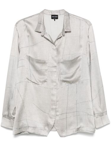 Chemise à imprimé abstrait - Giorgio Armani - Modalova