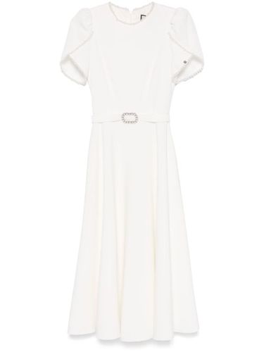 Robe mi-longue à détails de perles artificielles - NISSA - Modalova