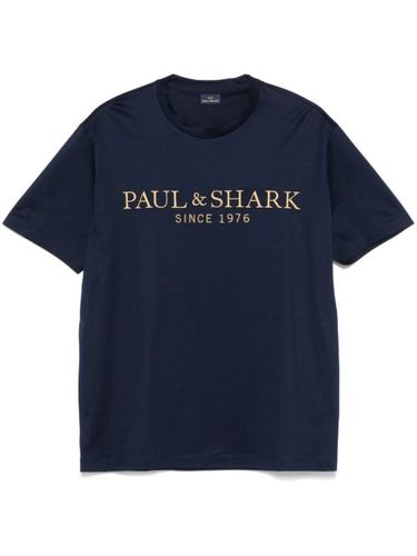 T-shirt à logo brodé - Paul & Shark - Modalova