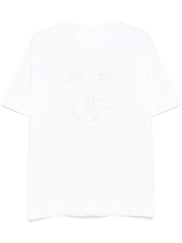 T-shirt en coton à broderie HG - Givenchy - Modalova