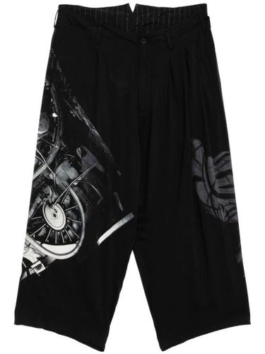 Pantalon à imprimé roue - Yohji Yamamoto - Modalova