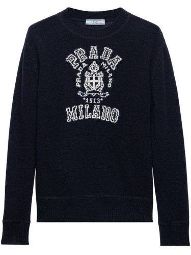 Pull à logo en intarsia - Prada - Modalova