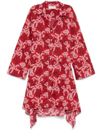 Robe mi-longue à imprimé graphique - Lanvin - Modalova