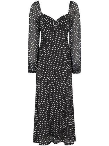 Rixo robe mi-longue à pois - Noir - Rixo - Modalova