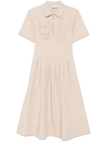 Robe en popeline à taille plissée - Tory Burch - Modalova