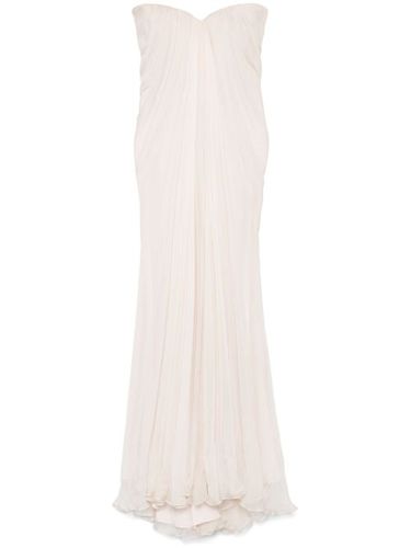 Robe longue à design drapé - Alexander McQueen - Modalova