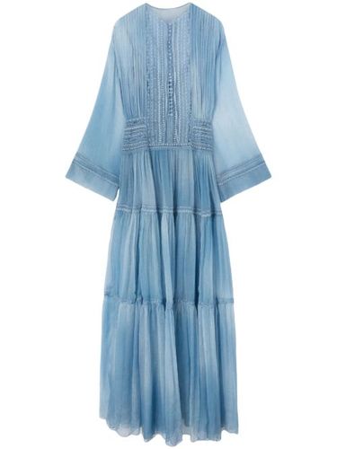 Robe longue à détails en dentelle - Ermanno Scervino - Modalova