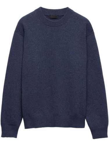Prada pull à logo brodé - Bleu - Prada - Modalova