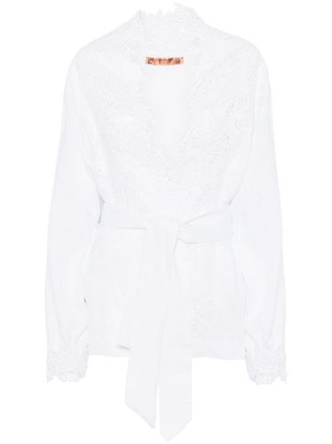 Blouse à détail en dentelle - Ermanno Scervino - Modalova