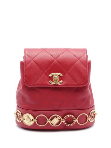 Petit sac à dos à fermoir CC (2021) - CHANEL Pre-Owned - Modalova