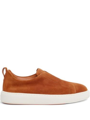 Santoni baskets en daim - Marron - Santoni - Modalova