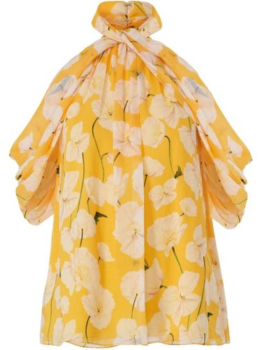 Robe mi-longue à fleurs - Carolina Herrera - Modalova