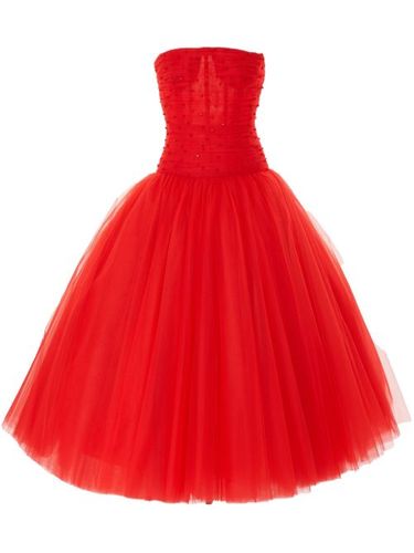 Robe-bustier en tulle - Carolina Herrera - Modalova
