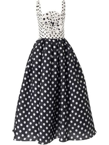 Robe mi-longue à pois - Carolina Herrera - Modalova