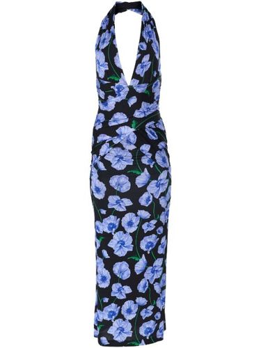 Robe mi-longue à fleurs - Carolina Herrera - Modalova