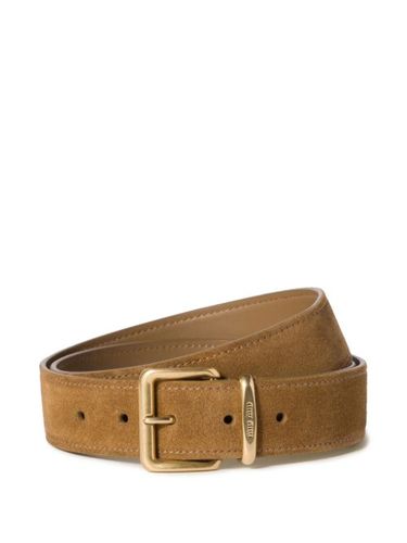 Miu Miu ceinture en daim - Vert - Miu Miu - Modalova
