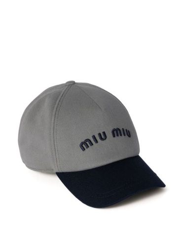 Miu Miu casquette Drill - Gris - Miu Miu - Modalova