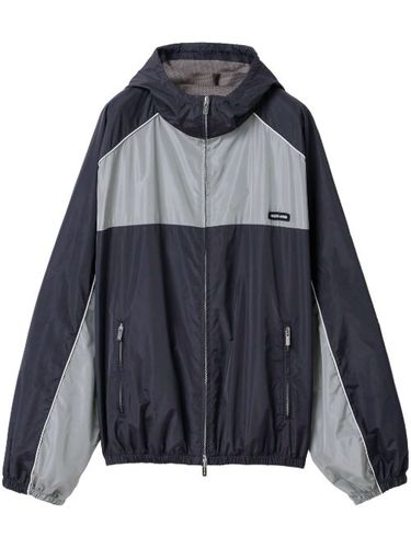Veste bomber à logo imprimé - Miu Miu - Modalova