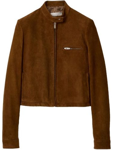 Miu Miu veste en daim - F0393 GREEN - Miu Miu - Modalova