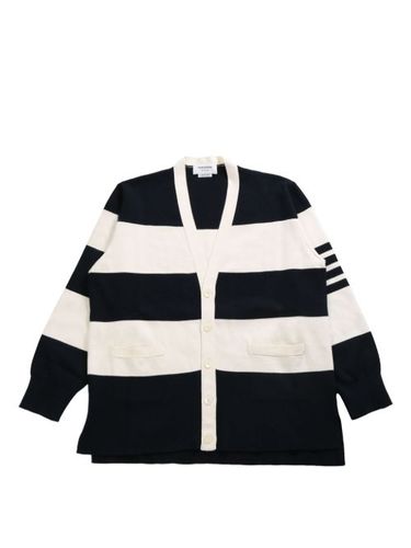 Thom Browne striped cardigan - Bleu - Thom Browne - Modalova