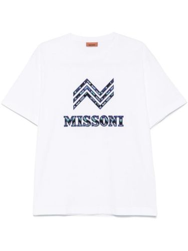 T-shirt en coton à col rond - Missoni - Modalova