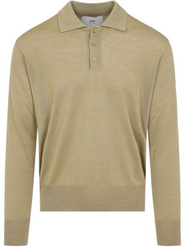 Polo en maille fine - AMI Paris - Modalova