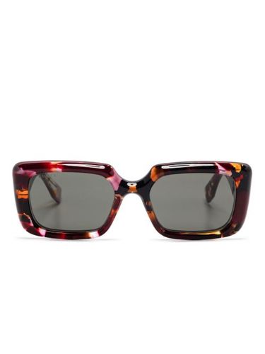Lunettes de soleil à monture rectangulaire - Gucci Eyewear - Modalova