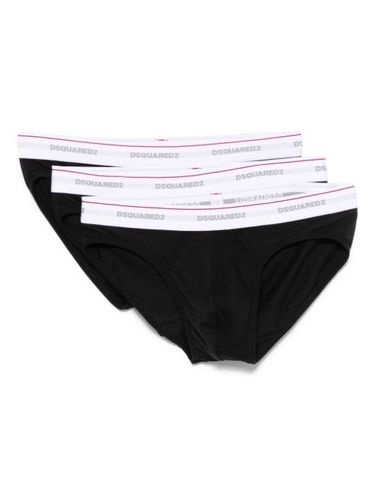 Lot de trois slips à bande logo - DSQUARED2 - Modalova