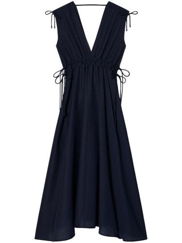 Robe mi-longue à taille ceinturée - Tory Burch - Modalova