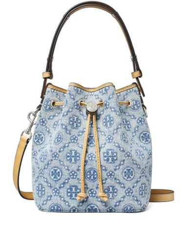 Sac seau à plaque T Monogram - Tory Burch - Modalova