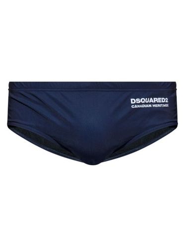 Slip de bain à logo imprimé - DSQUARED2 - Modalova