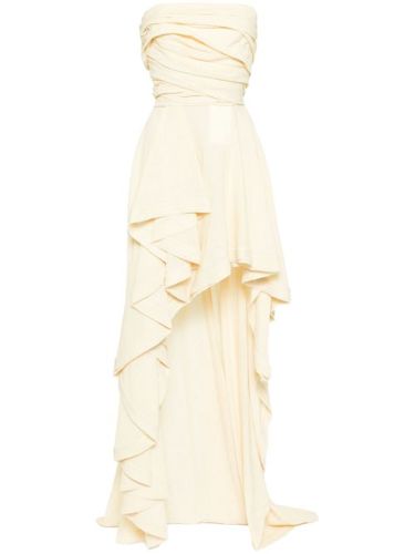 Robe en lin à ourlet asymétrique - Saiid Kobeisy - Modalova