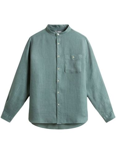 Chemise boutonnée à col officier - Woolrich - Modalova