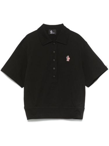 Polo en coton à patch logo - Moncler Grenoble - Modalova