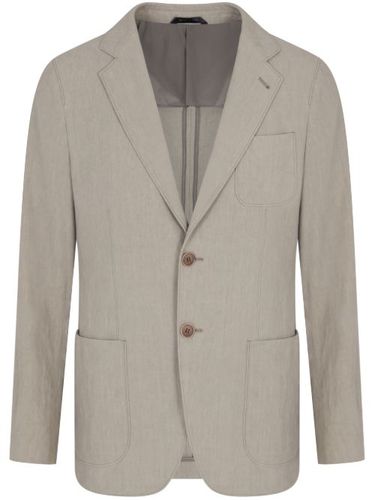 Blazer en lin - Giorgio Armani - Modalova