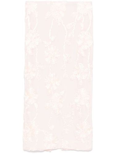 Jupe crayon à fleurs en mesh - ROTATE BIRGER CHRISTENSEN - Modalova