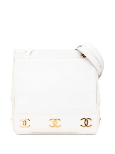 Sac porté épaule à logo Triple CC en cuir Caviar (1991-1994) - CHANEL Pre-Owned - Modalova