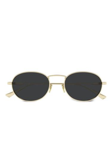 Lunettes de soleil à monture ronde - Saint Laurent Eyewear - Modalova