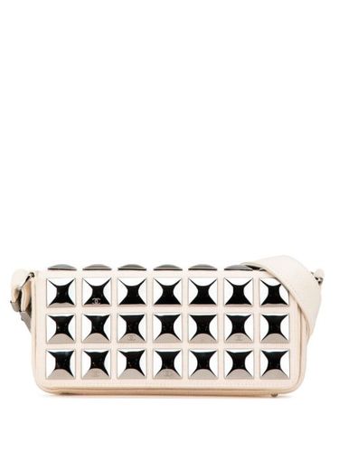 Sac porté épaule Pyramid Stud Flap en jersey (2003-2004) - CHANEL Pre-Owned - Modalova