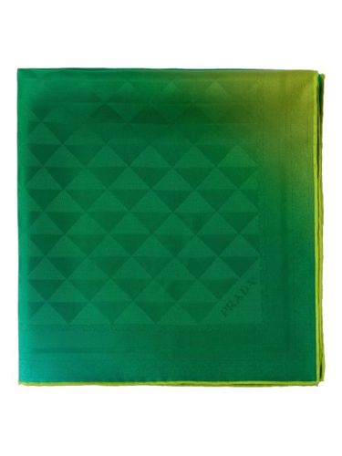 Foulard en soie à imprimé graphique - Prada - Modalova