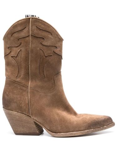 Bottines 55 mm en daim - Elena Iachi - Modalova